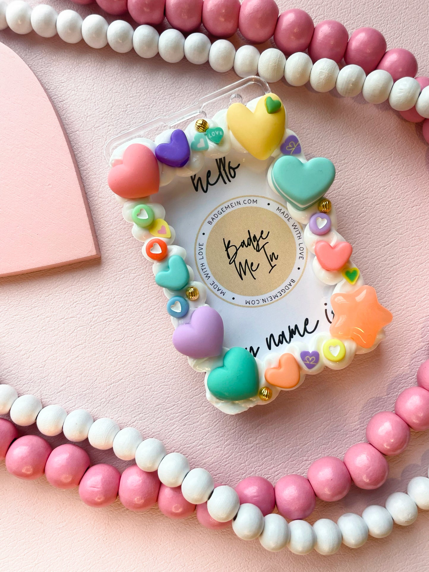 Love Badge- Pastel